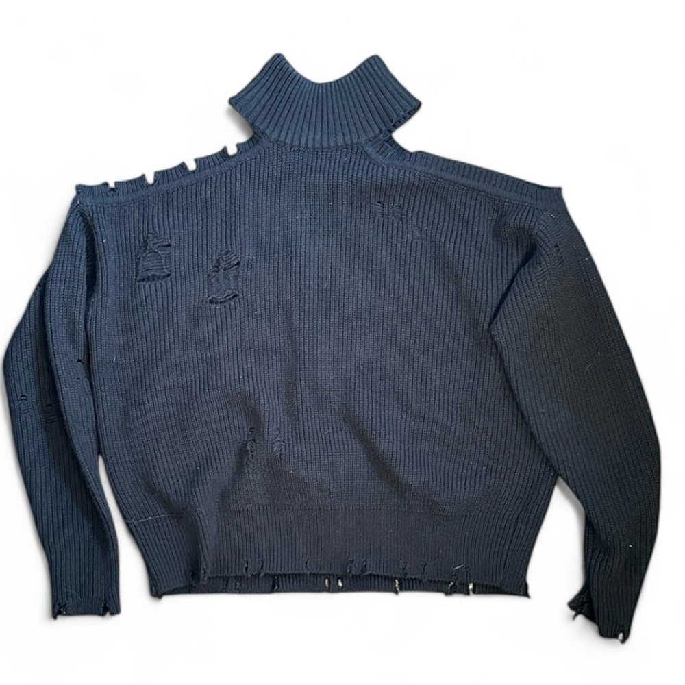 Olivaceous Distressed Cold Shoulder Size Medium